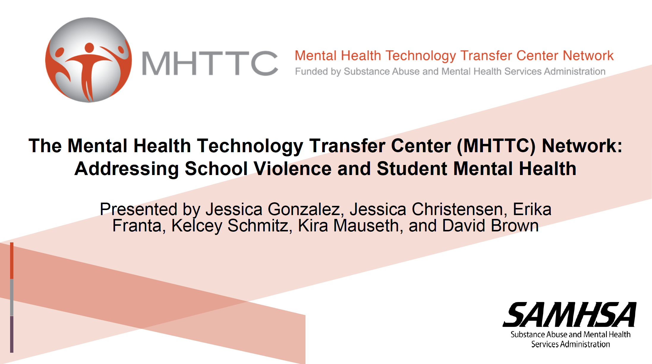The MHTTC Network: Addressing School Violence and Student Mental Health